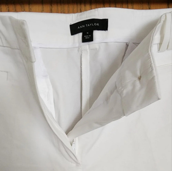 Ann Taylor White Ankle Pants Sz 16 (NWOT) - Picture 7 of 14